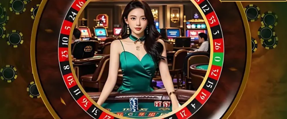 Bandar Poker table interface on cinta99 slot with player seats and card display